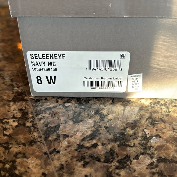 Style & Co seleeney navy espadrilles wedge open toe sandals NIB 8W - Picture 8 of 8